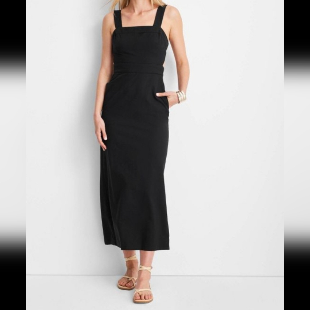 ( Offer $20) Chic Black Maxi Dress Pit=25 W=22